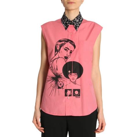 women's pink prada shirt|pink Prada.